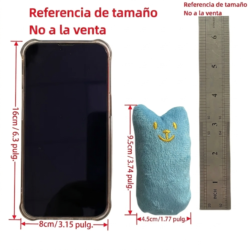 Juguete de Catnip para Gatos – Almohada Interactiva Antiestrés