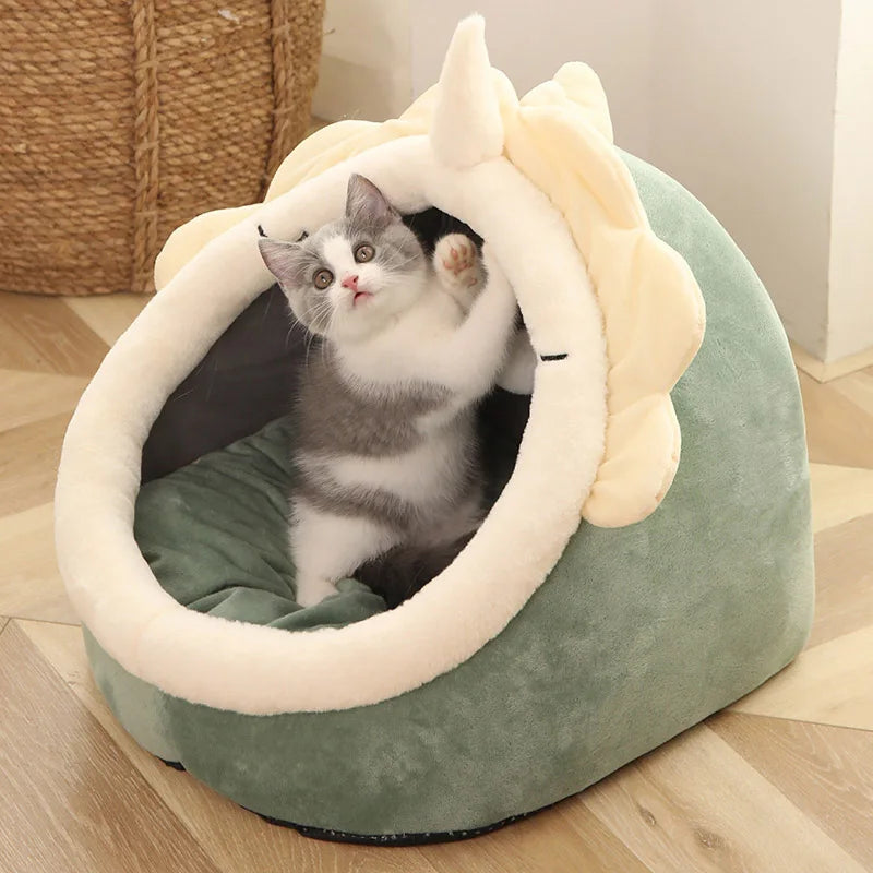 Cama para Gatos Suave y Acogedora – Diseño Tipo Cueva