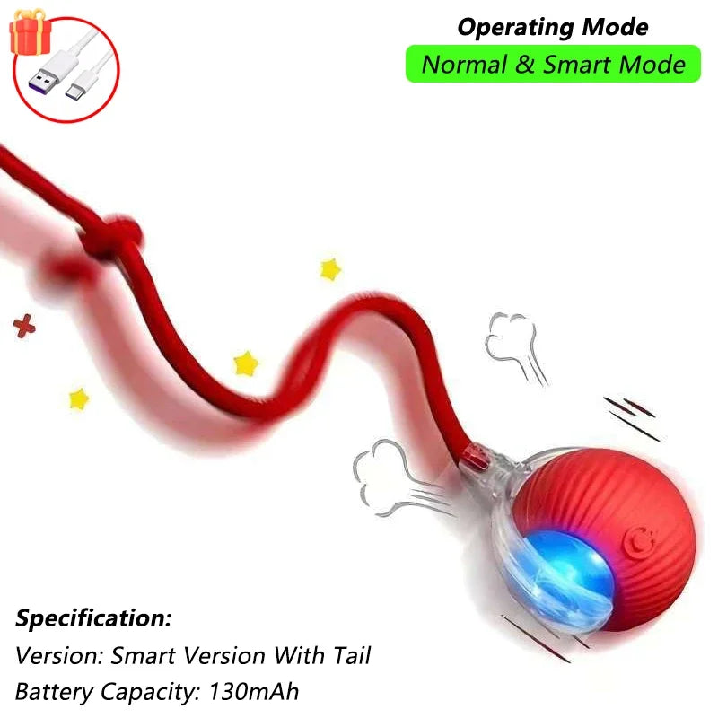 Pelota Inteligente para Gatos – Juguete Automático con Movimiento, Sonido y Sensor