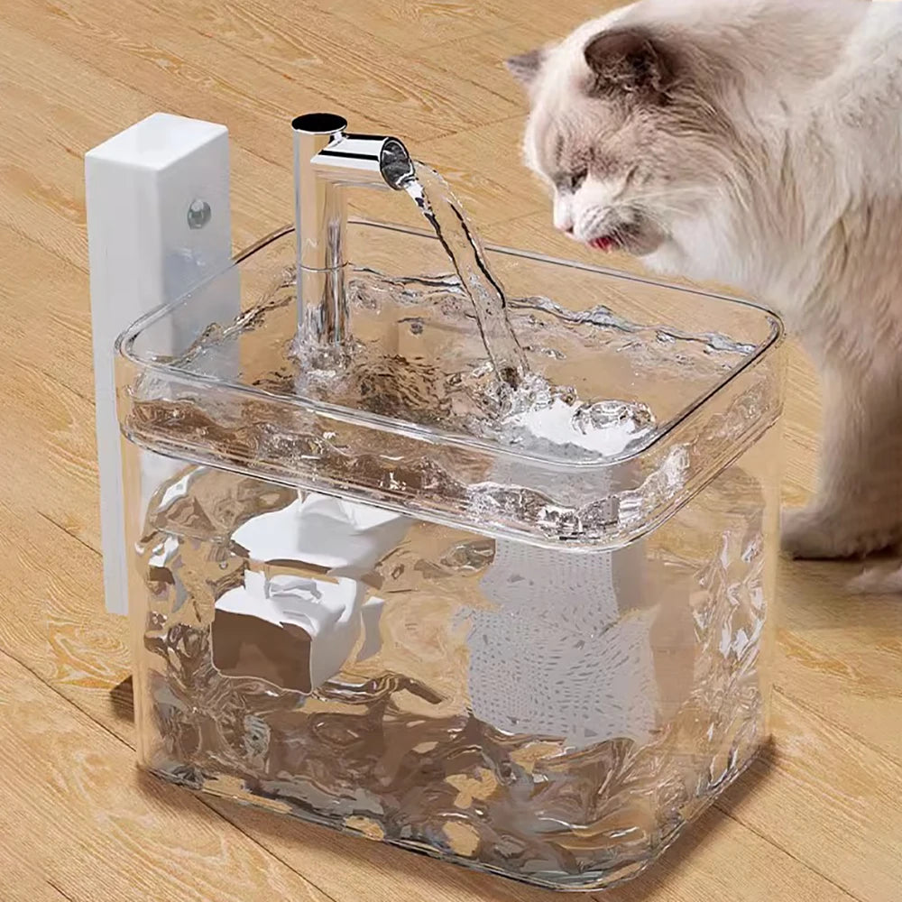 Fuente de Agua para Gatos Automática 1.5L – Silenciosa y con Filtro