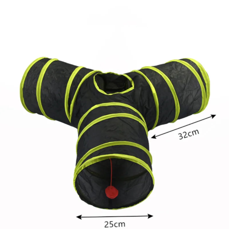 Túnel Plegable para Gatos Interactivo – Juguete Antiestrés y de Entrenamiento para Gatos y Gatitos