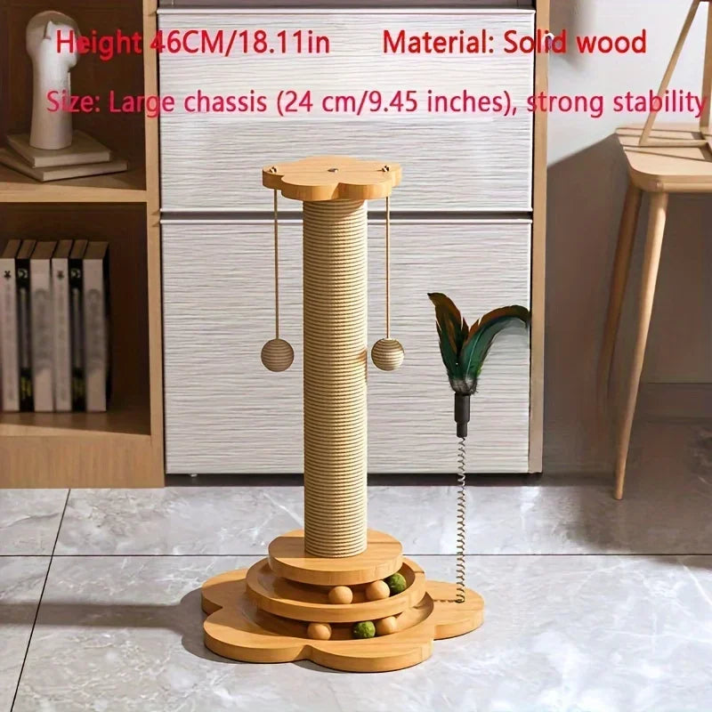 Rascador para Gatos de Madera – Protege tus Muebles y Cuida sus Uñas